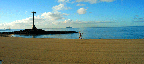 Playa de Las Vistas, Los Cristianos, sur de Tenerife