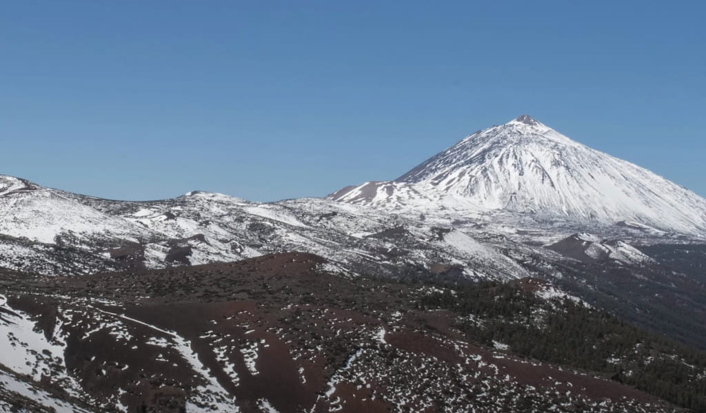 Vistas del Teide nevado