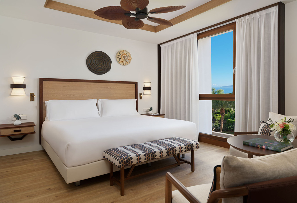Cama doble con vistas