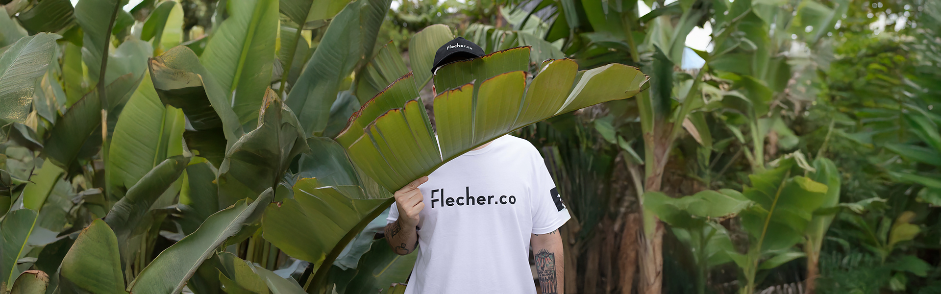 Persona oculta tras platanera