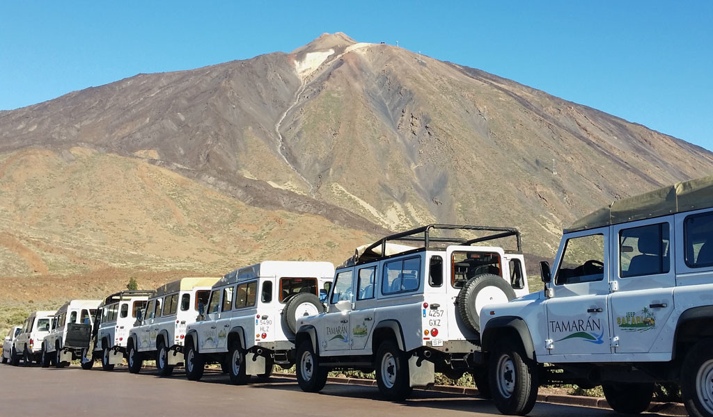Paseo jeep en Teide
