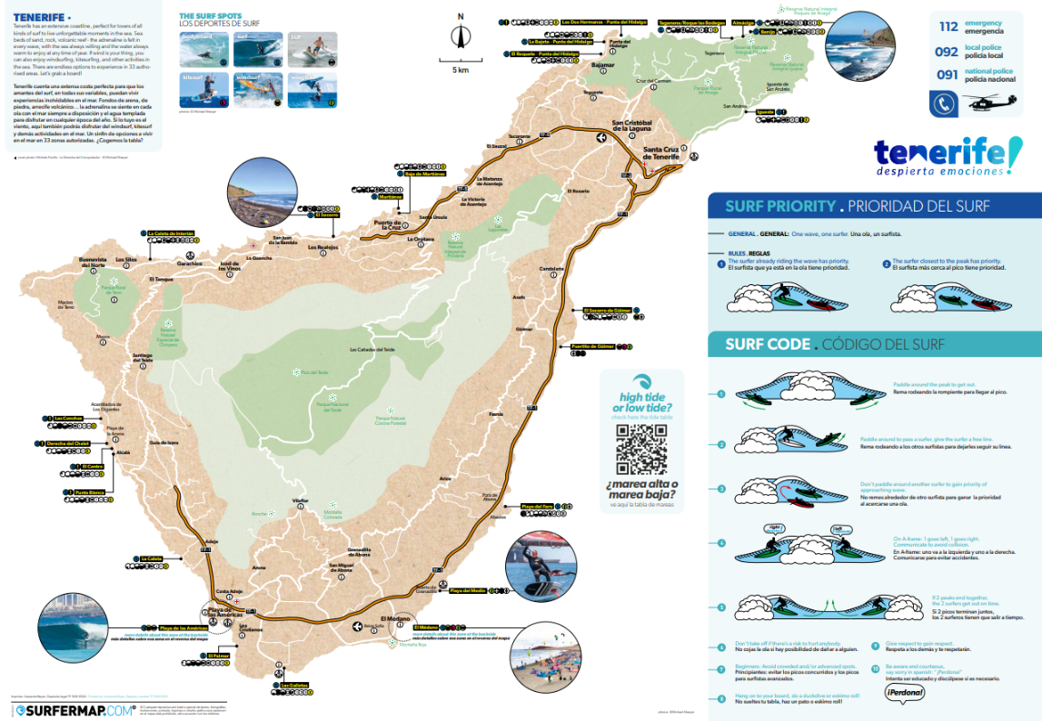 Mapa de olas y vientos