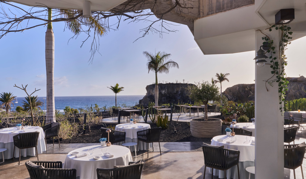 Il Bocconcino Mesas con vistas al mar
