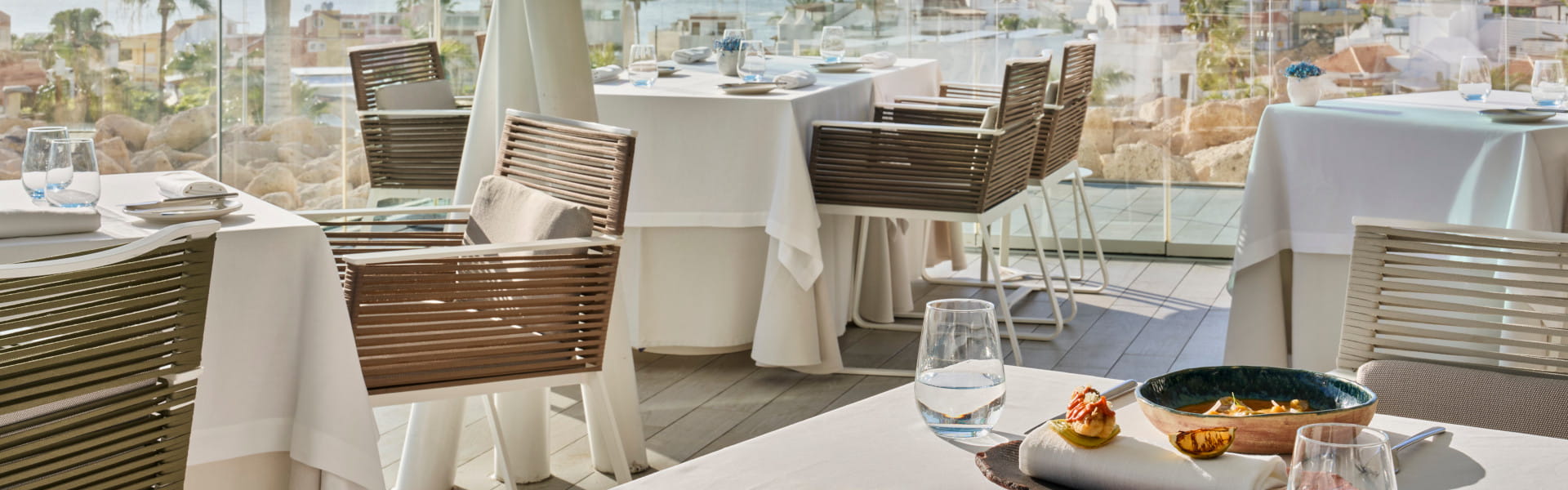 Terraza con vistas al mar