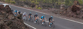 El equipo de ciclismo Team Sky entrena en Tenerife