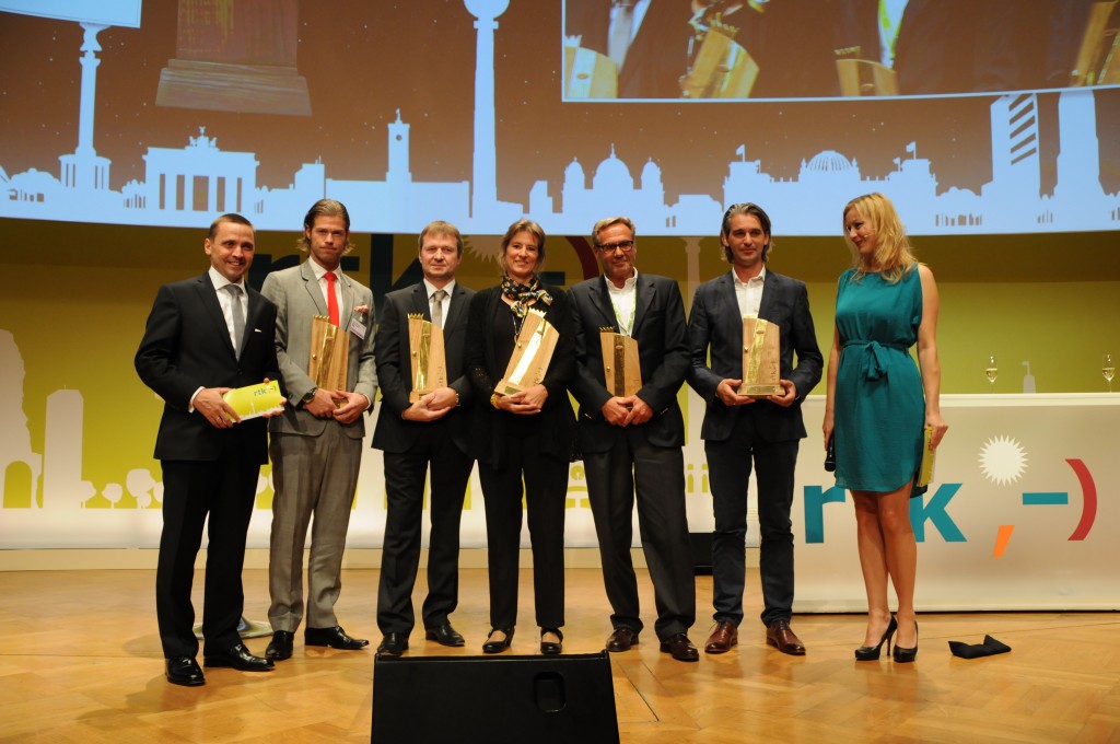 Gruppenfoto: Preisträger der rtv-Hotelawards 2013.