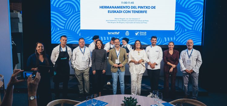 Tenerife inaugura oficialmente Gastronomika con la presentación del pintxo de hermanamiento entre Tenerife y Euskadi para celebrar los 50 años de la Nueva Cocina Vasca